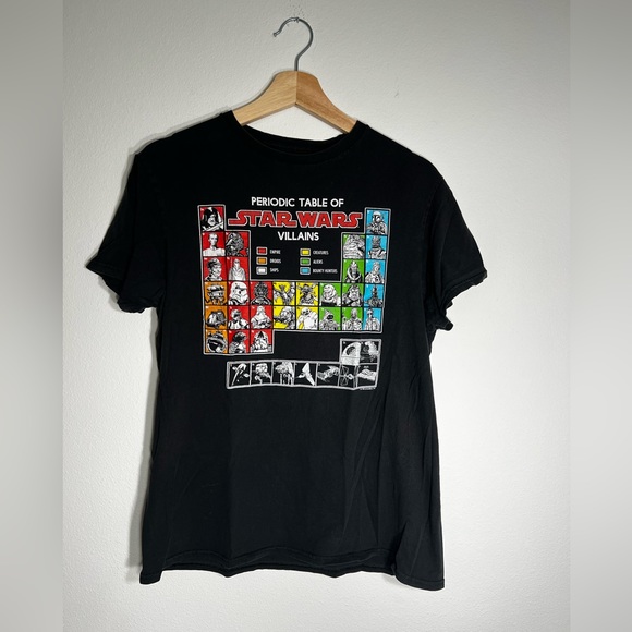 Vintage Official Villains of StarWars 100% Cotton T-Shirt - Size M - Picture 1 of 3